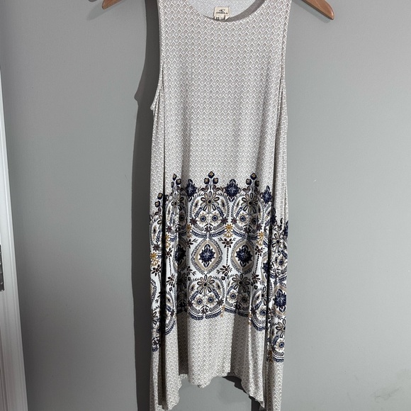 O'Neill Cream Asymmetrical High-Low Sundress Sleeveless - Picture 1 of 6